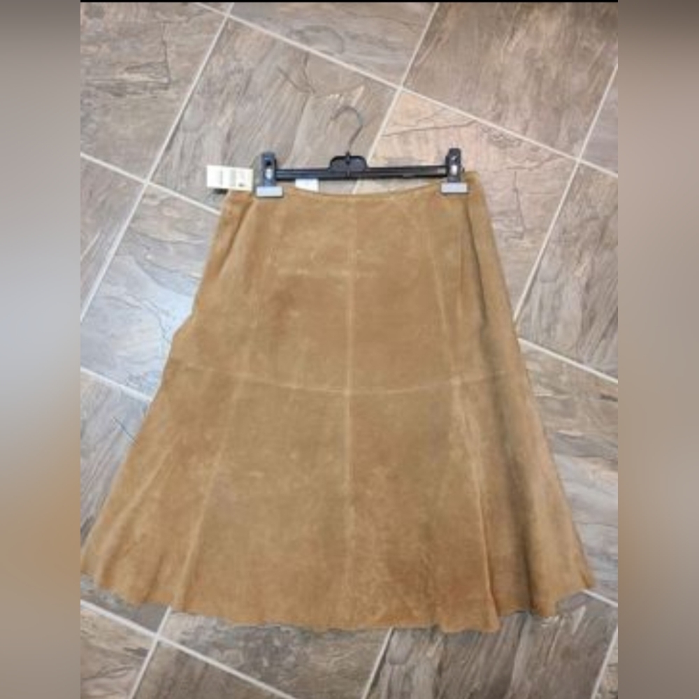 Eddie Bauer leather skirt size 8 bnwt